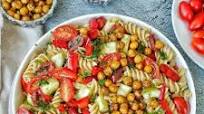Mediterranean Pasta Salad with Spiced Chickpeas Mediterranean Pasta Salad with Spiced Chickpeas
