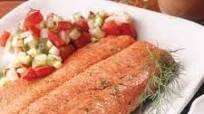 Hickory Smoked Salmon With Garden Salsa Hickory Smoked Salmon With Garden Salsa