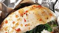 Foil-Pack Fish Florentine Recipe - (4.5/5) Foil-Pack Fish Florentine Recipe - (4.5/5)