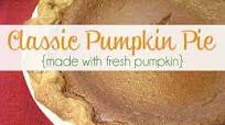 Classic Pumpkin Pie Recipe (Made with Fresh Pumpkin) Classic Pumpkin Pie Recipe (Made with Fresh Pumpkin)