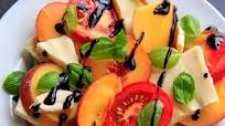 Peach Caprese Salad Peach Caprese Salad