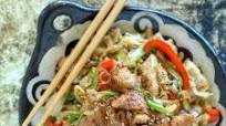 Keto Crispy Pork & Noodle Stir Fry - Low Carb Keto Crispy Pork & Noodle Stir Fry - Low Carb