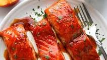 Oven Baked Maple BBQ Salmon Oven Baked Maple BBQ Salmon