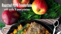 Roasted Pork Tenderloin with Apples and Sweet Potatoes Roasted Pork Tenderloin with Apples and Sweet Potatoes