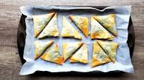 Authentic Greek Spanakopita Triangles (Spinach and Feta Cheese Pie) Authentic Greek Spanakopita Triangles (Spinach and Feta Cheese Pie)