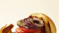 Cheeseburgers with grilled onions Cheeseburgers with grilled onions
