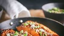 Miso Glazed Crispy-Skinned Salmon Miso Glazed Crispy-Skinned Salmon