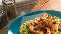 Tostadas Con Guacamole Y Camarones Al Chipotle Tostadas Con Guacamole Y Camarones Al Chipotle