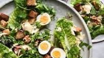 VEGETARIAN CAESAR SALAD WITH SALT AND PEPPER TOFU CROUTONS VEGETARIAN CAESAR SALAD WITH SALT AND PEPPER TOFU CROUTONS
