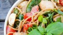 Caprese Pasta Salad with Creamy Balsamic Dressing Caprese Pasta Salad with Creamy Balsamic Dressing