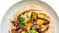 Hummus with Spiced Summer Squash and Lamb Hummus with Spiced Summer Squash and Lamb