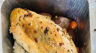 Oven-Roasted Chicken Breasts with Carrots and Red Potatoes Oven-Roasted Chicken Breasts with Carrots and Red Potatoes