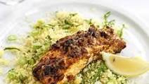 Spice & honey salmon with couscous Spice & honey salmon with couscous