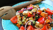 Sweet Greek salad with spiced feta Sweet Greek salad with spiced feta