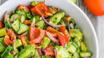Cucumber Tomato Avocado Salad Cucumber Tomato Avocado Salad