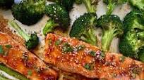 Sheet Pan Salmon with Asparagus Sheet Pan Salmon with Asparagus
