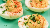 Hummus Deviled Eggs Hummus Deviled Eggs