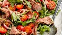 Mustard Marinated Flank Steak + Arugula Salad Mustard Marinated Flank Steak + Arugula Salad