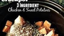Crockpot 3 Ingredient Chicken & Sweet Potatoes Crockpot 3 Ingredient Chicken & Sweet Potatoes