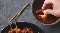 Korean Shrimp Skewers with Honey-Gochujang Sauce Korean Shrimp Skewers with Honey-Gochujang Sauce