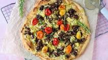 Vegan White Pizza Recipe with Mushrooms, Artichokes and Herbs Vegan White Pizza Recipe with Mushrooms, Artichokes and Herbs