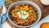 Game-Day Beef Chili with Cannellini Beans, Poblano Pepper, and Cheddar Cheese Game-Day Beef Chili with Cannellini Beans, Poblano Pepper, and Cheddar Cheese
