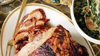 Beer-Roasted Fresh Ham with Braised Onions Beer-Roasted Fresh Ham with Braised Onions