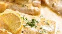 Baked Fish with Lemon Cream Sauce (One Baking Dish!) Baked Fish with Lemon Cream Sauce (One Baking Dish!)