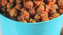 KALA CHANA IN KADAI MASALA KALA CHANA IN KADAI MASALA