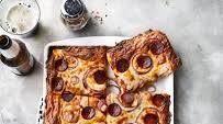 Grandma Pie With Pepperoni and Pink Sauce Grandma Pie With Pepperoni and Pink Sauce