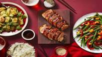 Char Siu Pork with Stir-Fried Veggies and Smashed Cucumber Salad Char Siu Pork with Stir-Fried Veggies and Smashed Cucumber Salad