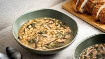 Instant Pot White Beans With Kale and Shiitakes