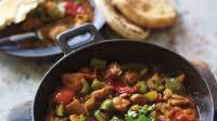 Chicken tikka and green pepper karahi Chicken tikka and green pepper karahi