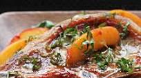 Pork Chops With Fresh Peaches and Basil Recipe Pork Chops With Fresh Peaches and Basil Recipe