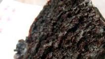 Double Chocolate Cake with Black Velvet Icing Double Chocolate Cake with Black Velvet Icing
