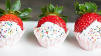 Champagne Soaked, Frosting Covered Strawberries Champagne Soaked, Frosting Covered Strawberries