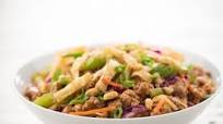 Pork Egg Roll in a Bowl with Crispy Wontons and Peanuts ready in 15 minutes Pork Egg Roll in a Bowl with Crispy Wontons and Peanuts ready in 15 minutes