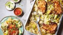 Spicy pork chop traybake Spicy pork chop traybake