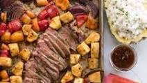 Hawaiian Steak Sheet Pan Dinner Recipe Hawaiian Steak Sheet Pan Dinner Recipe