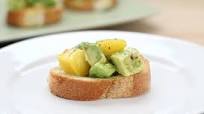 Avocado and Mango Crostini Avocado and Mango Crostini