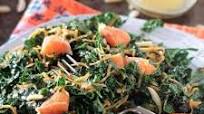 Low FODMAP Kale Salad with Carrots, Almonds & Citrus Vinaigrette Low FODMAP Kale Salad with Carrots, Almonds & Citrus Vinaigrette