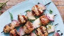 Grilled Balsamic Pork Kebabs Grilled Balsamic Pork Kebabs