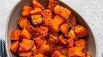 Roasted Sweet Potato Cubes Roasted Sweet Potato Cubes