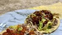 Tostadas de carne deshebrada Tostadas de carne deshebrada
