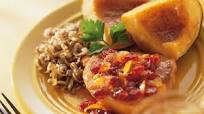 Cranberry-Ginger Pork With Glazed Acorn Squash Cranberry-Ginger Pork With Glazed Acorn Squash