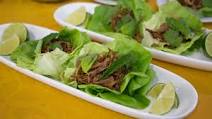 Lettuce Wraps with Braised Pork and Fresh Herbs Recipe Lettuce Wraps with Braised Pork and Fresh Herbs Recipe