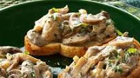 Creamy Mushroom Bruschetta Creamy Mushroom Bruschetta