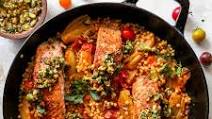 Mediterranean Salmon Skillet Mediterranean Salmon Skillet