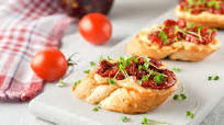 Oven-Dried Tomato Bruschetta Oven-Dried Tomato Bruschetta