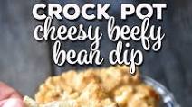 Crock Pot Cheesy Beefy Bean Dip Crock Pot Cheesy Beefy Bean Dip